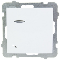 Ospel ŁP-3GS/m/00 AS Laiptinės jungiklis su apšvietimu, baltas ŁP-3GS/m/00