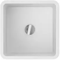 Laisvai pastatomas praustuvas Besco Aygo, 40 x 40 x 85 cm, su chrome sifonu