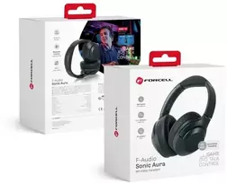 FORCELL F-AUDIO Sonic Aura belaidės ausinės bluetooth ANC juodas