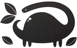 Juoda lipni kreidinė lenta Dinozauras - Apli Kids