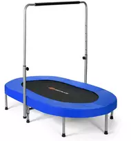 Koduva 2 asmenų sulankstomas mini vaikų fitneso trampolinas - mėlynas