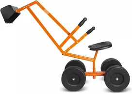 Vaikiškas smėlio ekskavatorius oranžinis–juodas