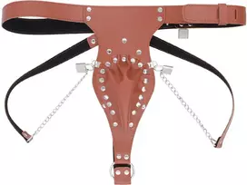 Penio narvas Chastity Belt, rudas