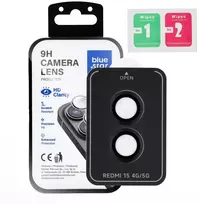 BlueStar Mėlynas STAR lengvai montuojamas kameros stiklas, skirtas XIAOMI Redmi 15 4G / 15 5G juodas