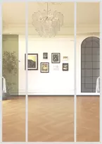 Lalago magnetinė baltas tinklelis nuo vabzdžių durims, 160 × 222 cm, poliesteris, be gręžimo