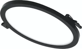 Tope Lighting Įmontuojamas apvalus juodas LED šviestuvas "SPLIT" 16W-4000K