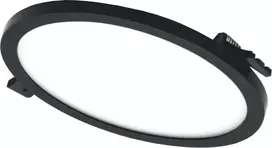 Tope Lighting Įmontuojamas apvalus juodas LED šviestuvas "SPLIT" 22W-4000K