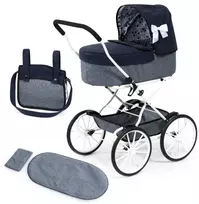 Usorteret „Bayer Design Classic Deluxe“ lėlių vežimėlis, mėlynas
