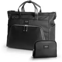 PORT DESIGNS Muse Signature ECO nešiojamojo kompiuterio krepšys 16”, su kišene, Juodas