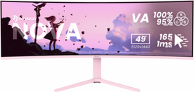 Arozzi Nova | 49 " | VA | 32:9 | 165 Hz | 4 ms | 5120 x 1440 pixels | 350 cd/m² | HDMI ports quantity 2 | Pink AZ-NO-49TUW165-PNK | 850072937038