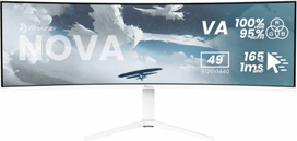 Arozzi Nova | 49 " | VA | 32:9 | 165 Hz | 4 ms | 5120 x 1440 pixels | 350 cd/m² | HDMI ports quantity 2 | White AZ-NO-49TUW165-WT | 850072937014