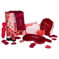 Dreamtoys Amour - lazdelės tipo vibratoriaus rinkinys (raudonas)