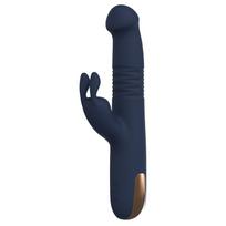 Dreamtoys Goddess kolekcija - stumiantis porų vibratorius (tamsiai mėlynas)