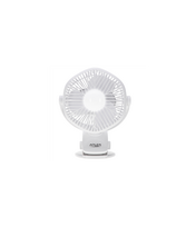 Adler Rechargeable fan with clip | AD 7335 | Table Fan | 6 W | Diameter 12.7 cm | Number of speeds 3 | Oscillation | White