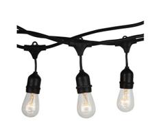 Lauko girlianda STRING, 15 m — 15 × E27 lizdų, maks. 25 W, 230 V, IP54