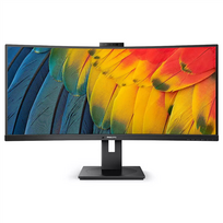 PHILIPS Curved Monitor | 34B1U5600CH/00 | 34" | VA | WQHD | 21:9 | 120 Hz | 4 ms | 3440 x 1440 | 350 cd/m² | 1 HDMI port | Black