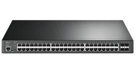 TP-LINK SG3452XP Switch, 48 Gigabit Ethernet PoE+ ports, 4 SFP+ ports