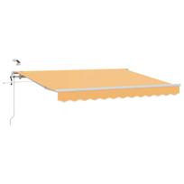 Ištraukiama markizė Smėlio 400 × 300 cm Poliesteris ir Metalas