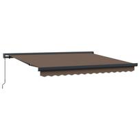 Ištraukiama markizė Taupe 500 × 300 cm Audinys ir metalas