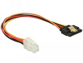 Delock Kabel P4 4-Pin (Male)  SATA 15-Pin (Female) (20cm)