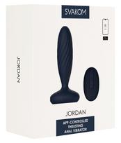 Svakom Jordan Navy Blue Vibruojantis analinis dildo