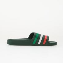 adidas Adilette Aqua Slides Team Dark Green/ Ftwr White/ Bright Red - Dydis 42 (HQ2450 Šlepetės)