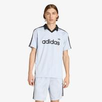 adidas Archive Collar Engineered Jersey Crystal Sky - Dydis M (KE2453 Marškinėliai)