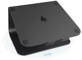 Carruzzo Rain Design mStand360 – drehbarer Aliuminio Stand für MacBooks Notebooks bis 15 zoll Nešiojamojo kompiuterio stovas Juoda 38,1 cm (15″)