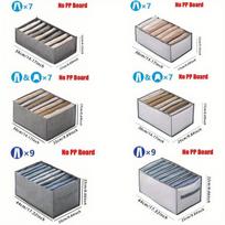 3 dalių sulankstomos drabužių laikymo dėžės spintai , pilka