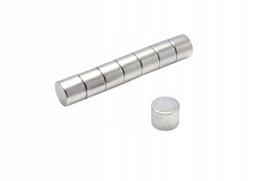 Neodimio magnetas 10x8 mm N38, apvalus, 25 vnt.