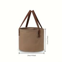 Lauko žvejybos sulankstomas kibiras, 10L talpa. ,  Kavos spalva 10L