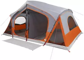 Kabanas palapinė su stogu Pilka ir oranžinė 480 x 273 x 205 cm