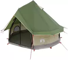 Tipi palapinė Žalia 250 x 250 cm Poliesteris ir plienas