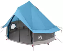 Tipi palapinė Mėlyna 250 x 250 cm Poliesteris ir plienas