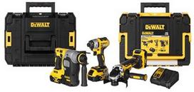 GALVANINIŲ ĮRANKIŲ RINKINYS COMBO DEWALT DCK305P3T (DCF887+DCH273+DCG405)