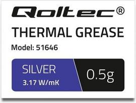 Termo pasta Qoltec Thermal grease 3.17 W / m-K, 0.5g