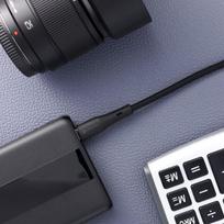 Forcell Usb A į Usb C 1m juodas 66w silikoninis laidas