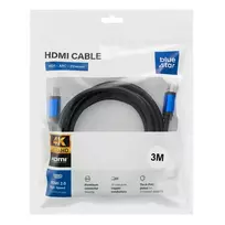 Blue Star HDMI 2.0 Cable 4K 120Hz - High Speed, HDR, ARC, Ethernet, AWM, 18Gbps 1.5 m black