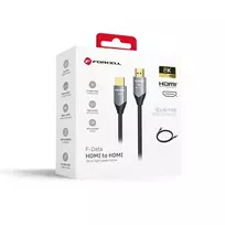Forcell Cafule HDMI 2.1 Cable 8K 60Hz / 4K 120Hz – Ultra High Speed, HDR, eARC, VRR, 48Gbps, 2 m, black