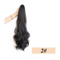 Bybrana Pearly scrunchie, juodai rudas sintetinio pluošto perukas gray
