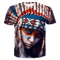 Men's Summer T-shirt Wolf  Short-sleeved T-shirt Casual 3d T Shirt Harajuku Short-sleeved Indian XXL