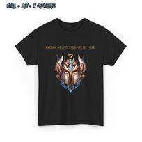 Juokingi League of Legends Challenger lygio unisex marškinėliai, žaidėjo dovana, LOL pasiteisinimas L