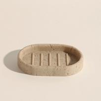Travertino 4 dalių vonios rinkinys: Burnos skalavimo puodelis, Dantų pastos laikiklis, Elektrinio dantų šepetėlio stovas
