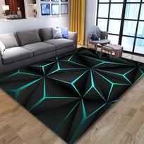 3D Svetainės Miegamojo Naktinio Stalo Kilimas Technologinis E-sporto Kambario Sofos Kilimas Pilnai Dengiantis Kilimas 80*120cm