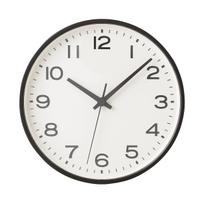 MUJI Analog 44275696 Clock, Large, Black, MJ-ACLBK2, juoda