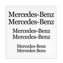 6 vnt. stabdžių suporto lipdukų, atsparių karščiui, automobilio dekoracija, skirta „Mercedes Benz W204 W124 W201 W202 W212 W220 W205 GLA CLA GLC“ juoda