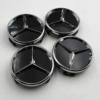 Karšto automobilio lipdukas 4vnt. 60 mm automobilio ratlankiai, stebulės ratlankio dangteliai, skirti „Mercedes Benz ABCES CLA CLS GLK ML GLA GLB GLC GLE“ aksesuarams