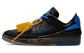 OFF-WHITE X Jordan Air Jordan 2 Retro Low Black And Varsity Royal DJ4375-004 36.5
