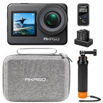 AKASO Brave7 Action Camera 4K60FPS Underwater Camera with Floating Handgrip Storage Bag Action Cam +