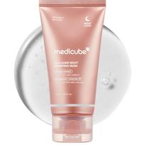 Medicube Collagen Night Wrapping Mask 75ml High Moisture Pack Dewy Pore Skincare for Dry and Sensitive Korean Cosmetics Peel-Off Firmness, Radiance,
